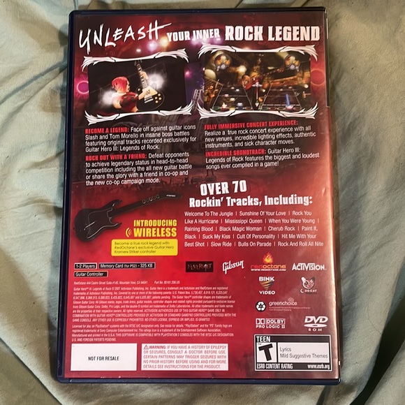 Guitar Hero III legends of rock for PS2 - Picture 2 of 4